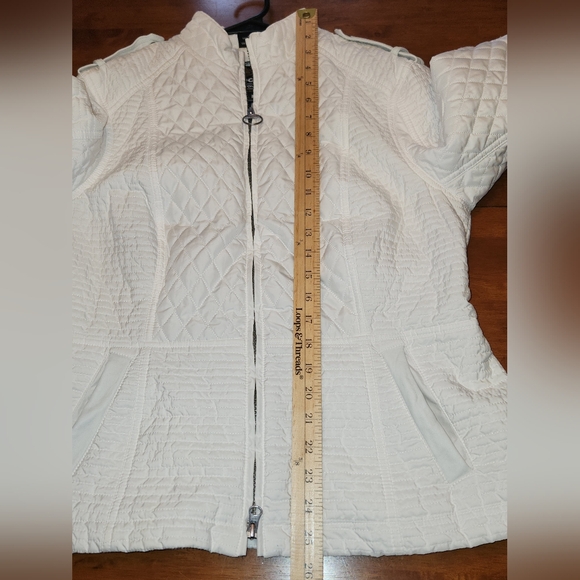 Barbour International Folco Extractor Quilted Jacket White 14 Bikercore - Picture 9 of 13